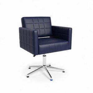 Kuaför Saç Kesim Koltuğu - Kare Kol Siyah