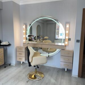 Makyaj Aynası ve Komidin Özel Seri Beyaz