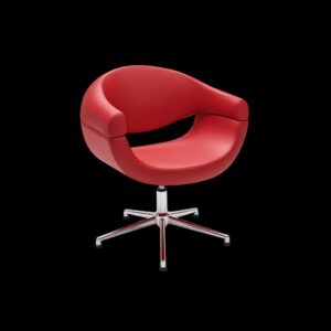 Kuaför Saç Kesim ve Tarama Koltuğu - Çift Kat Kırmızı