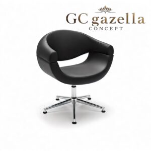 Kuaför Saç Kesim ve Tarama Koltuğu - Çift Kat Siyah