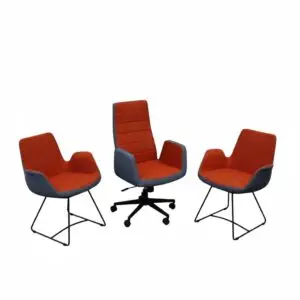 Ofis Koltuk Takımı – Müdür – Misafir Koltuk Takımı Lacivert içi Kırmızı