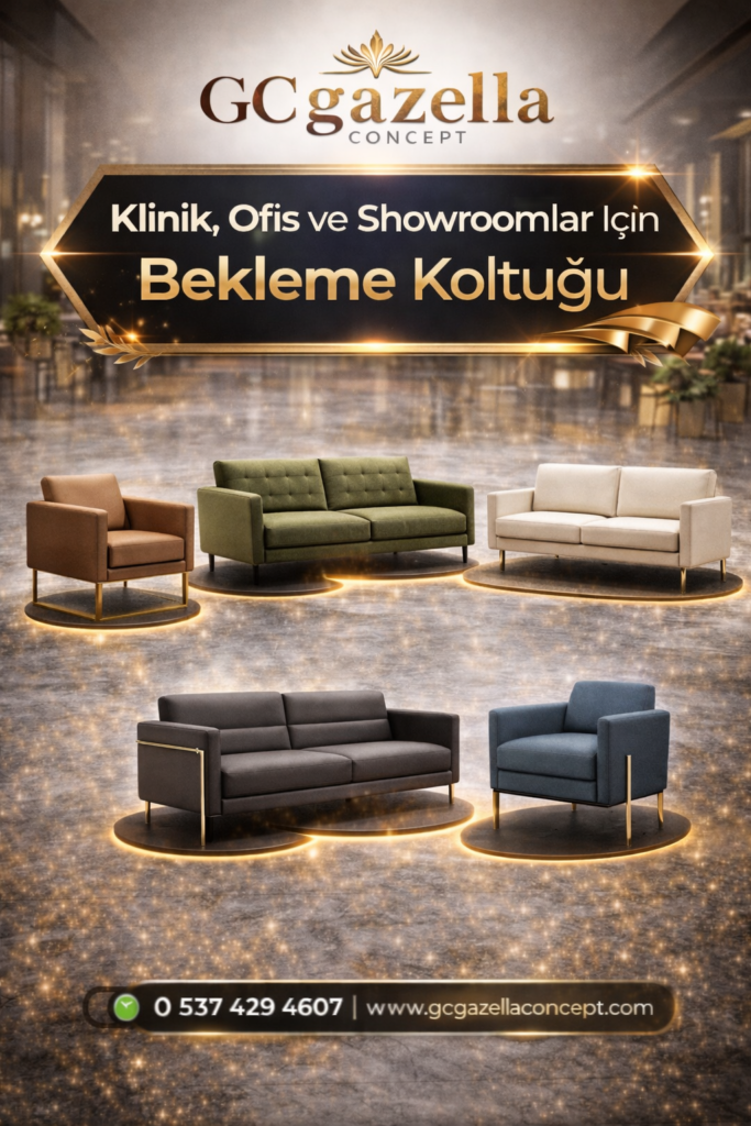 Klinik, Ofis ve Showroomlar İçin Bekleme Koltuğu 2026