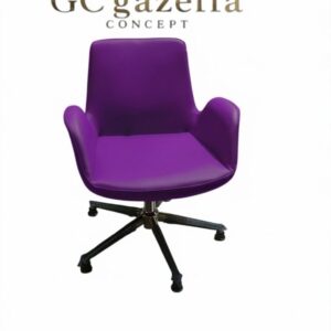 Ofis Çalışma Koltuğu - siyah yıldız ayak mor gazellaconcept