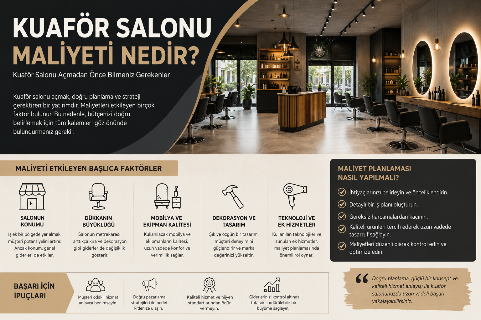 Kuaför Salonu Maliyeti