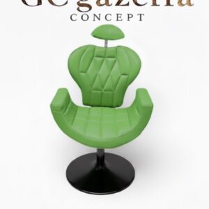 Makyaj Koltuğu - Yeşil Tepsi ayak siyah gazella concept