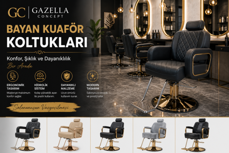gc gazella concept bayan kuaför koltukları