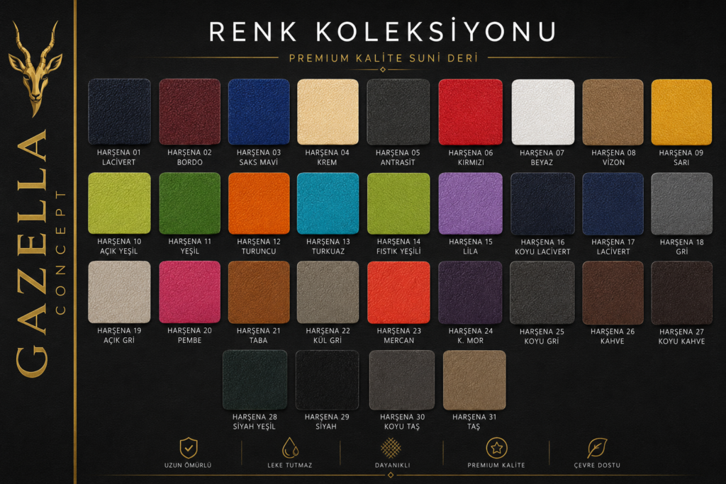 Gazella concept renk paleti