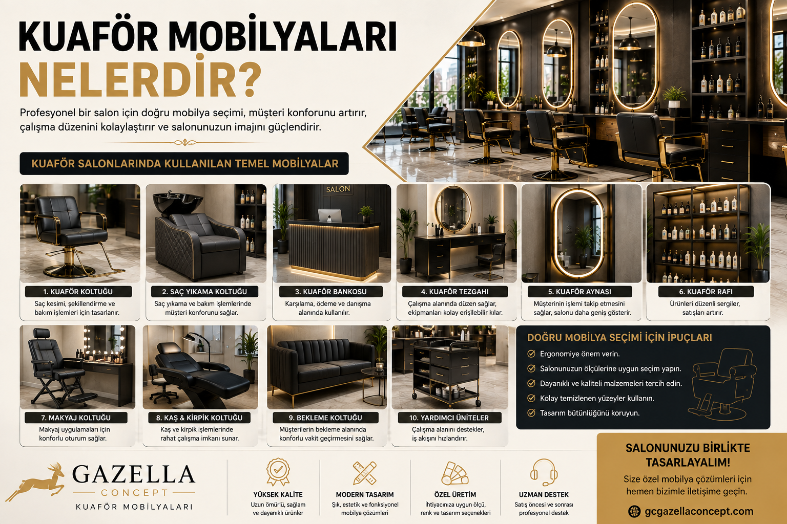 kuaför mobilyaları